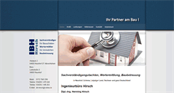 Desktop Screenshot of baubetreuung-hirsch.de